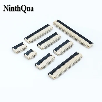 

4pcs 0.5mm Pitch Under Clamshell FPC FFC Flat Cable Connector Socket 4P 5P 6P 8P 10P 12P 14P 16P 20P 22P 24P 30P 34P 40P 50P 60P