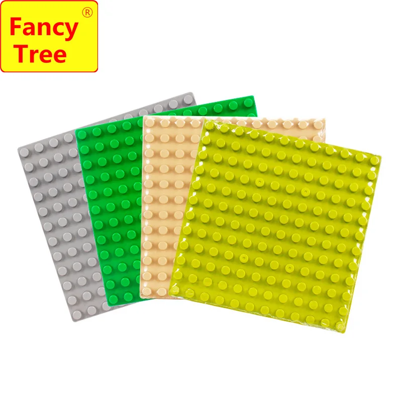 

Original Wange Base Plate 19.2*19.2cm 12*12 Dots Big Blocks Building Surface Baseplate Baby Toys Compatible with Duploe