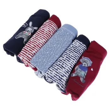 

Simple underwear comfortable cute cartoon breathable woman cute 5 pieces / set of high elasticity