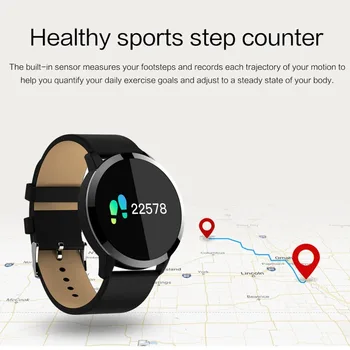 

OUKITEL W1 Waterproof IP67 Smart Watch Heart Rate Monitoring Blood Pressure Oxygen Camera Anti-lost Sports Watch
