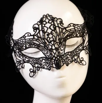 

100pcs Black Women Sexy Lace Eye Mask Party Masks For Masquerade Halloween Venetian Costumes Carnival Mask
