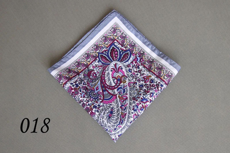 YIFSF02 18 Хит, новинка, популярные, 34x34 см, мужские повседневные носовые платки в горошек с узором пейсли, большие размеры - Цвет: YIFSF02 18
