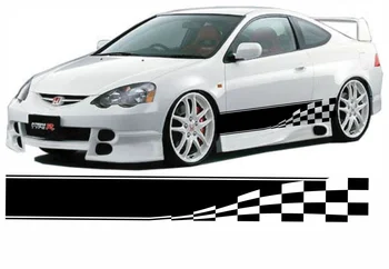 

For 2Pcs VINYL GRAPHICS DECAL CAR TRUCK RACING IMPORT RACE STRIPE Car styling