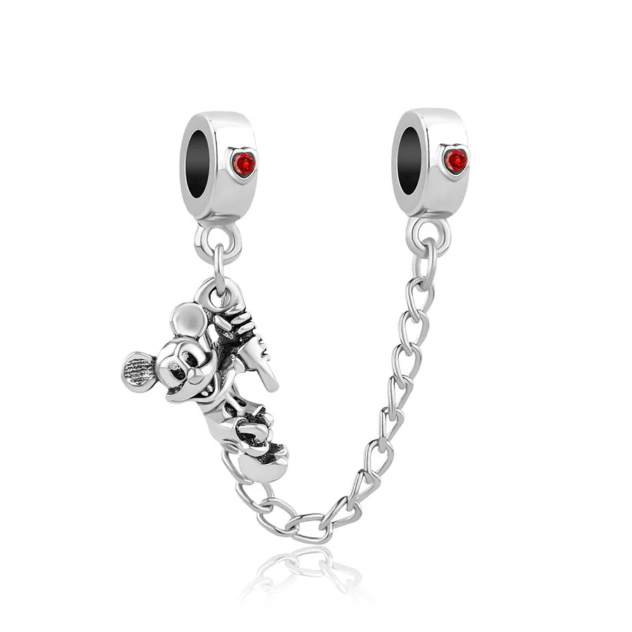 Подходит pandora браслет или ожерелье с шармами DIY женские ювелирные изделия брелок цветок бусина с зажимом Микки цепь Apple Charm - Цвет: A1200