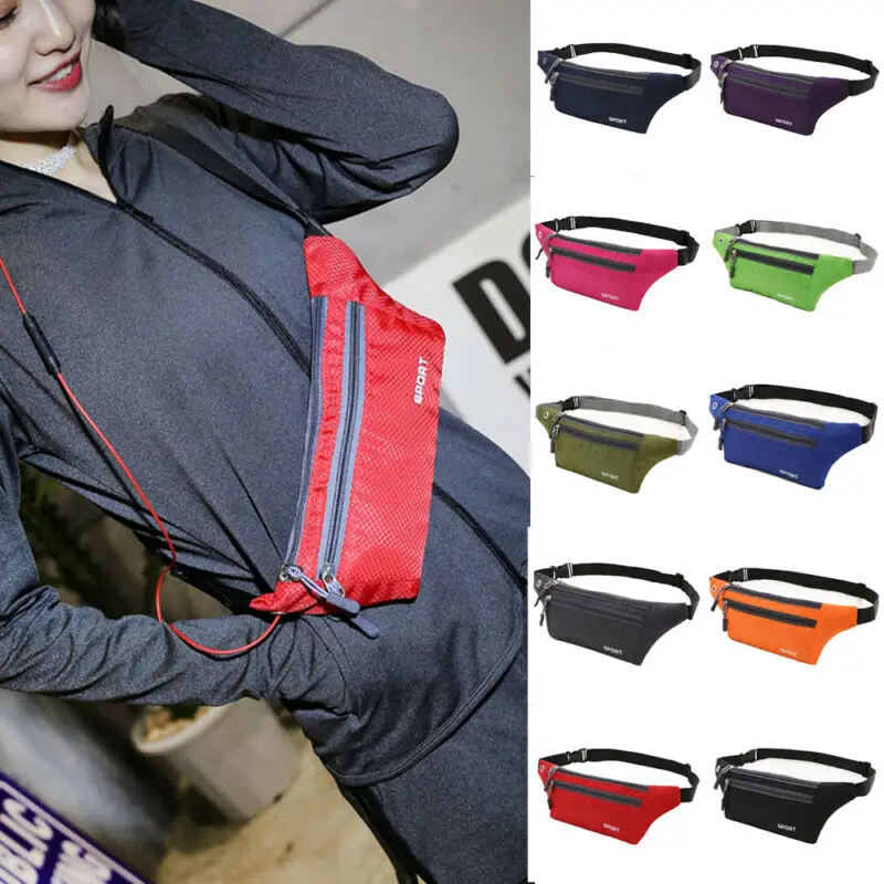

Hirigin Unisex Waist Pack Belt Bag Travel Running Sport Fanny Pack Bumbag Phone Pouch Waist Bag