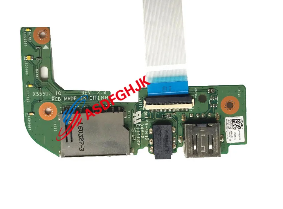 Оригинальный Для ASUS X555 X555U X555UJ_IO REV: 2 0 USB плата для чтения аудиокарт с кабелем 100%