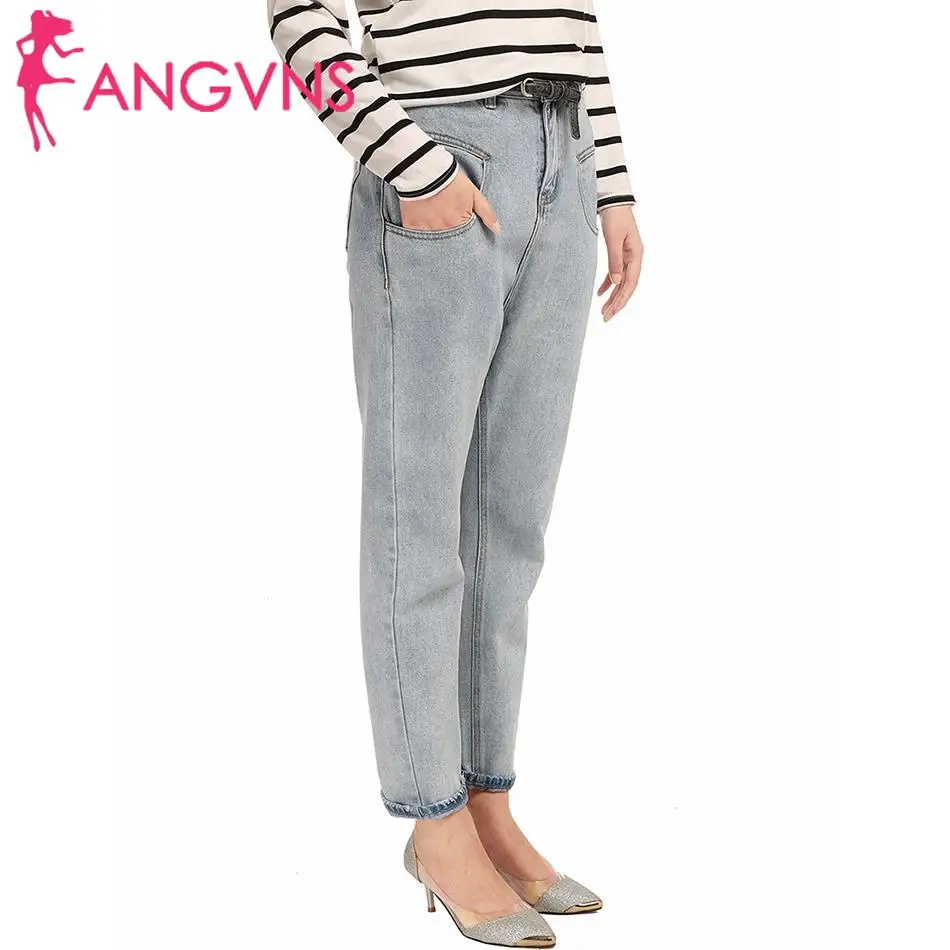 S Bleu Femmes Boylymia Lumière Droite Pantalon Moyen Jean 1 Bootcut Casual Neutre taille Décontracté gWZOXqnRZ