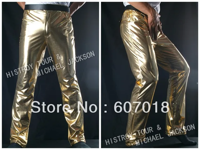 MJ Michael Jackson History BAD Classic Golden Pants