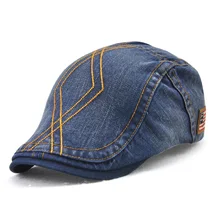 Fashion Summer Autumn Jeans Hats for Men Women High Quality Casual Unisex Denim Beret Caps Bones Flat Sun Cap for Cowboy