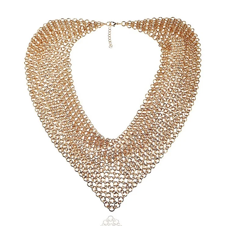 Макси… от lzhlq ожерелье для женщин, эффектное элегантное большое винтажное этническое богемное ожерелье, женское ожерелье в стиле панк, массивное ювелирное изделие - Окраска металла: Gold