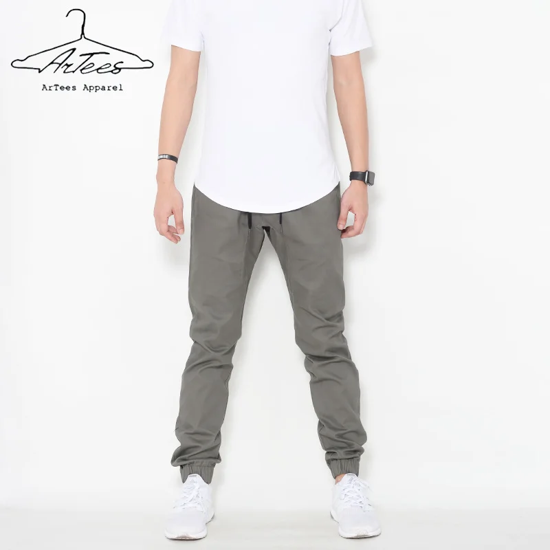 ArTees Series 2017 New Spring Men Cotton Pant Suits Ankle Length Pants Fashion Slim Fit Biker