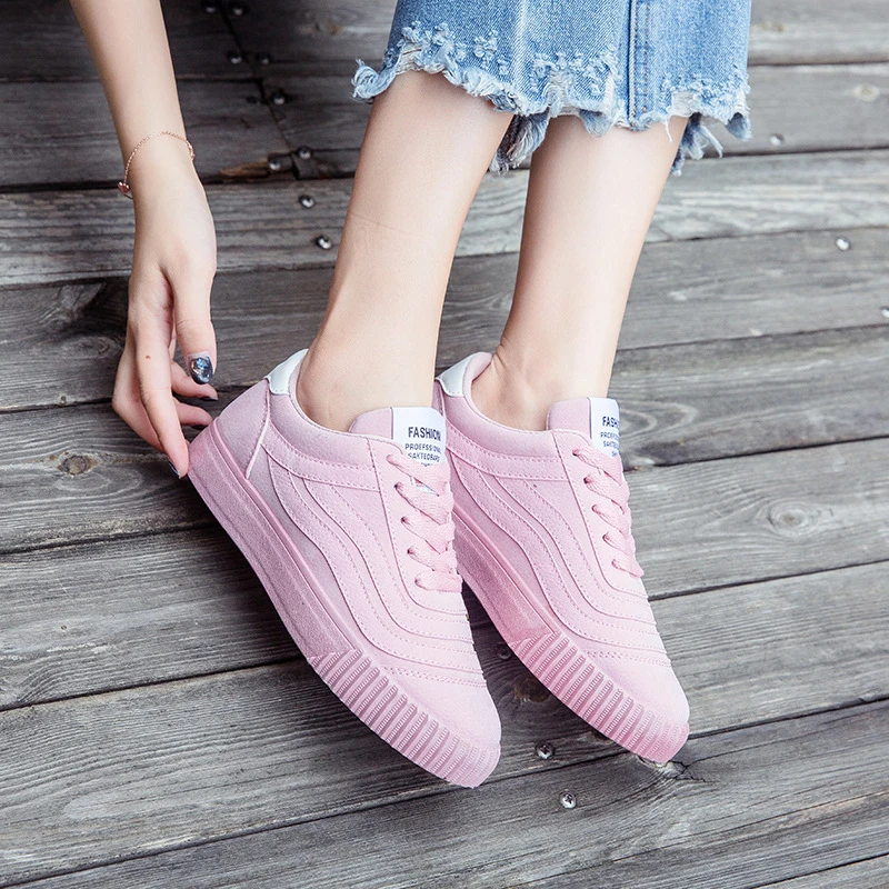 

Designer Casual Shoes Woman 2018 Spring New Pink Platform Sneakers Female Women Shoes Tenis Feminino Female