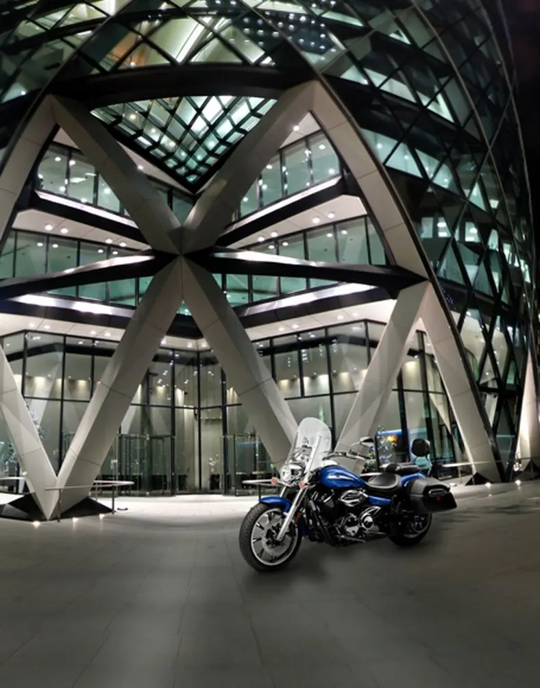 

5x7ft Modern Building Motorcycle Photography Backdrops Photo Props Studio Background
