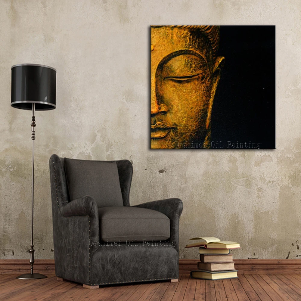 Popular Modern Buddha Head Painting Buy Cheap Modern Buddha Head