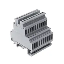 UKK3 din рейка Двухуровневая двухрядная Клеммная колодка 500В 25А 28 12AWG