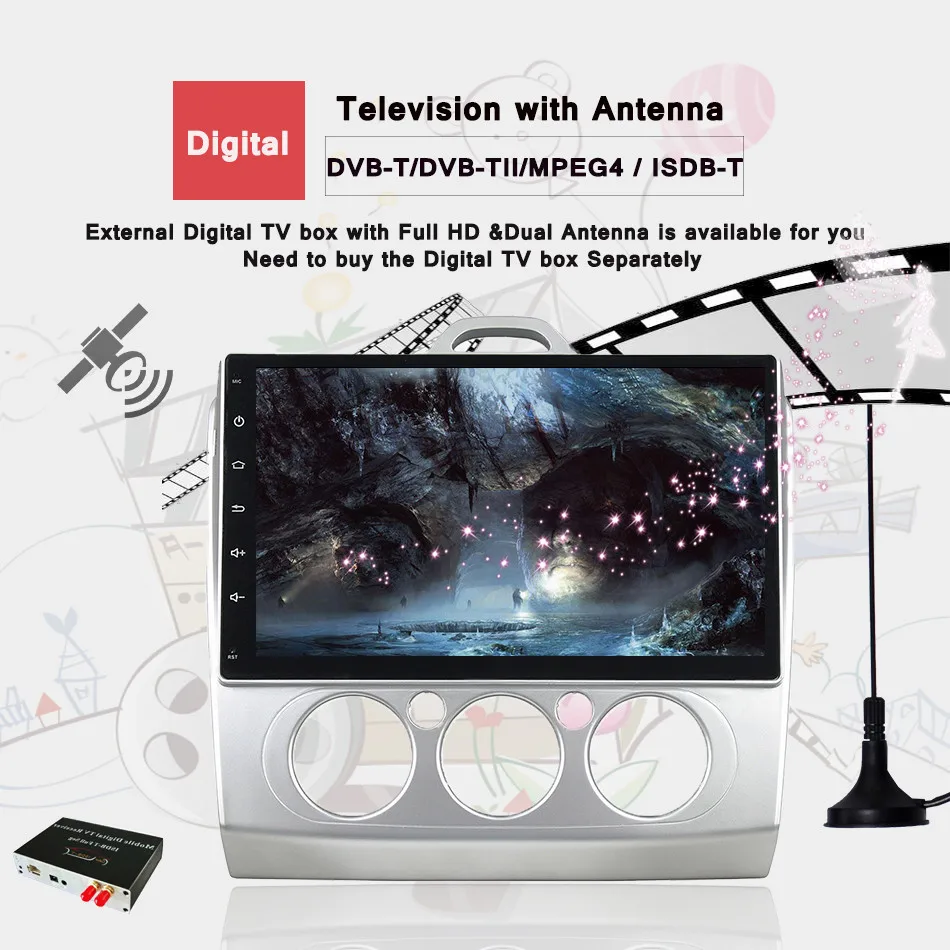 Discount Octa Core Android 9.0 Fit Ford FOCUS /MONDEO/S-MAX /CONNECT 2005 2006 2007 2008 2009 10 11 Car DVD Navigation GPS Radio System 12