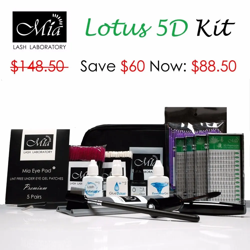 

Lash Artist Kit Lotus 5D Premade Fan Cluster Eyelash Extension Semi Permanent