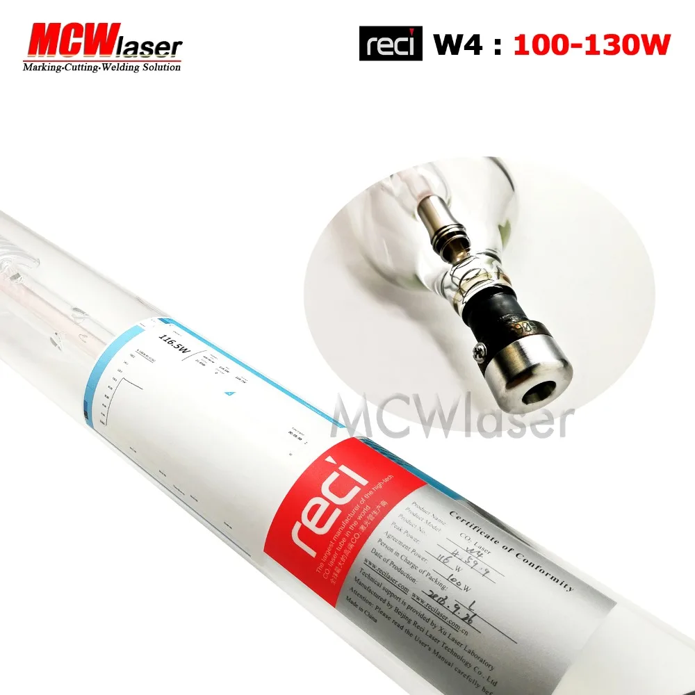 

Original RECI CO2 Laser Tube 100W Peak 130W Z4 W4 Water Cooling Engraver Cutter