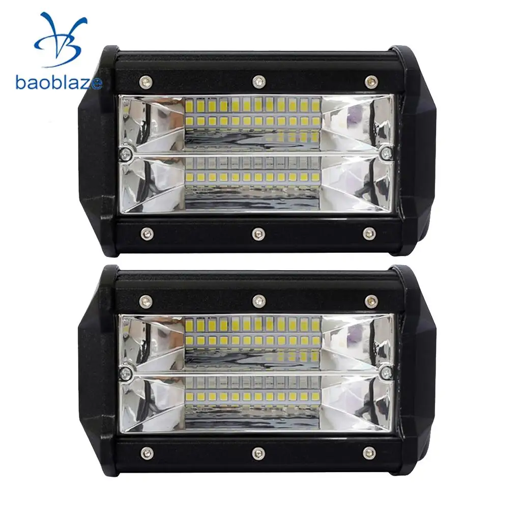 

2x Universal 72W Car Boat Truck SUV ATV 24 LED Working Spot Light Bar Lamp