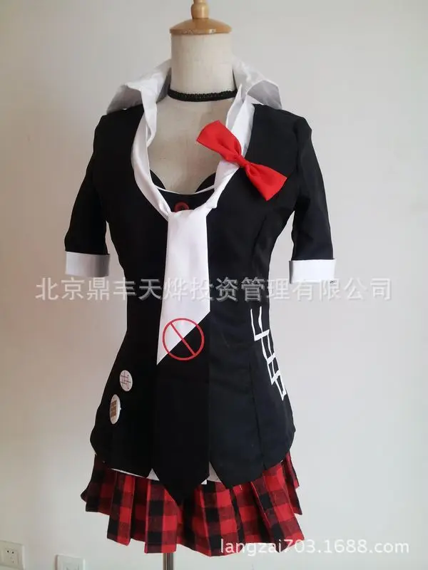 

Danganronpa Cosplay Dangan Ronpa Junko Enoshima Emboitement Inushio Kimuchi Symbol Mark Sign Trigger Happy Havoc Cosplay Costume