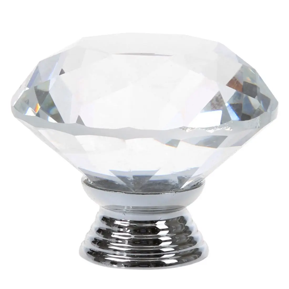 8 x ls-d3020 40 мм прозрачный кристалл Стекло diamond cut дверные ручки Кухня ящика шкафа ручки + винт украшения дома