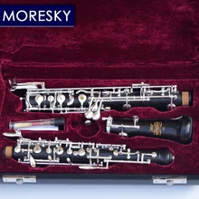 MORESKY – hautbois professionnel à clé C en ébène, semi-automatique, entièrement automatique, Style Cupronickel plaqué argent