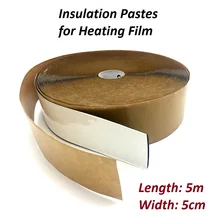 5 метров углеродная нагревательная пленка для подпольного отопления изоляция Daub 50 см X 5 м водонепроницаемый изоляционный материал