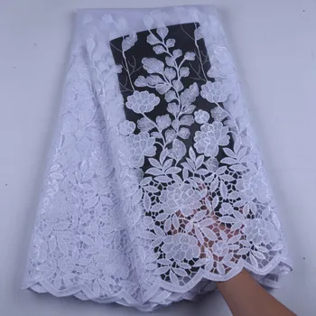 

African Lace Fabric 2019 High Quality Tulle Lace Dresses For Women Embroidery Net French Lace Fabric 5 Yards A1625