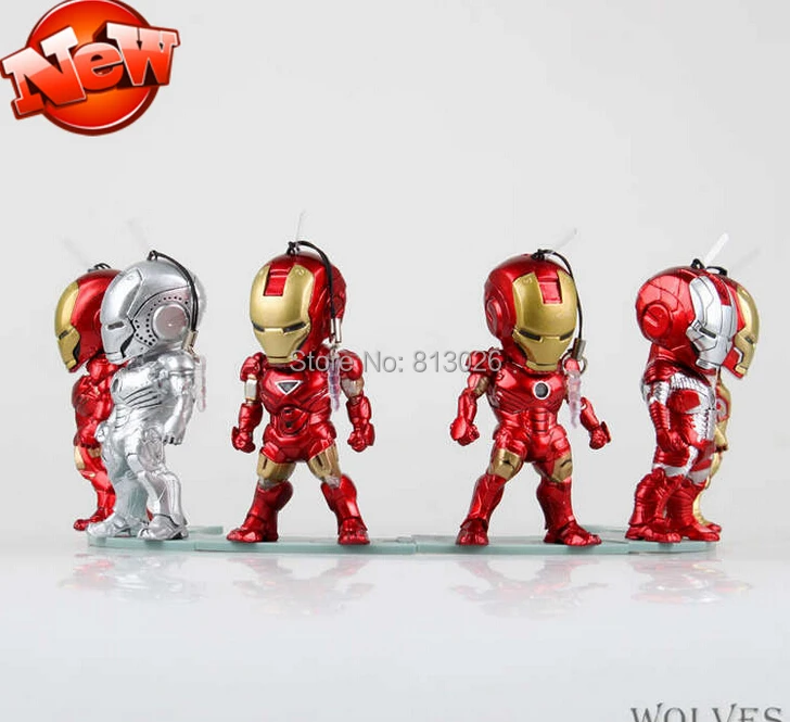 Iron Man 3 Action Figure Mini 6pcs/set light Action Figures PVC ... - Iron Man 3 Action Figure Mini 6pcs Set Light Action Figures PVC BrinqueDos Collection Figures Toys