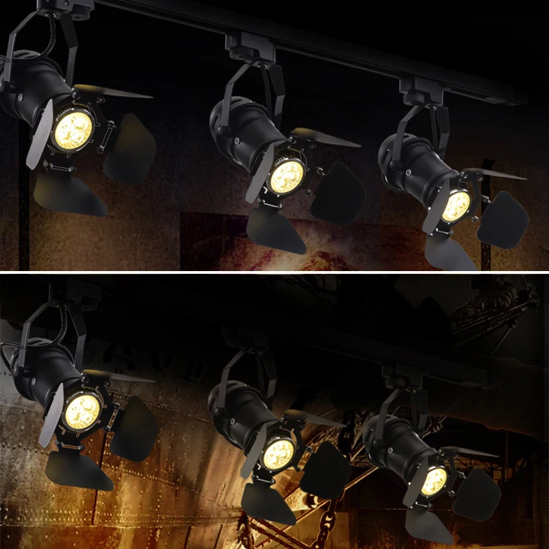 Lâmpada de Luz Folhas para Barra E26 do Vintage Base Celling Ferro Industrial Retro Ajustável 4 Café Estilo Loft Luminária - E27 2 Luzes de teto