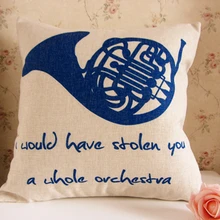 Новая Подушка на молнии 17x17 дюймов для того, как я знаком с вашей матери синий французский Рог