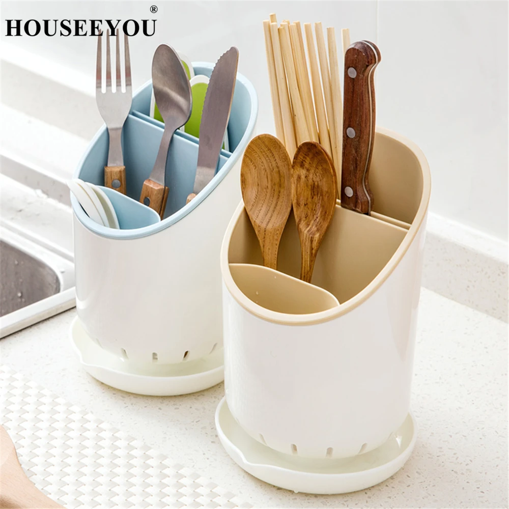 

Plastic Non Folding Rack Chopsticks Fork Spoon Shelf Cage Tableware Dinner Set Kitchen Cutlery Storage Organizer Basket Barrel