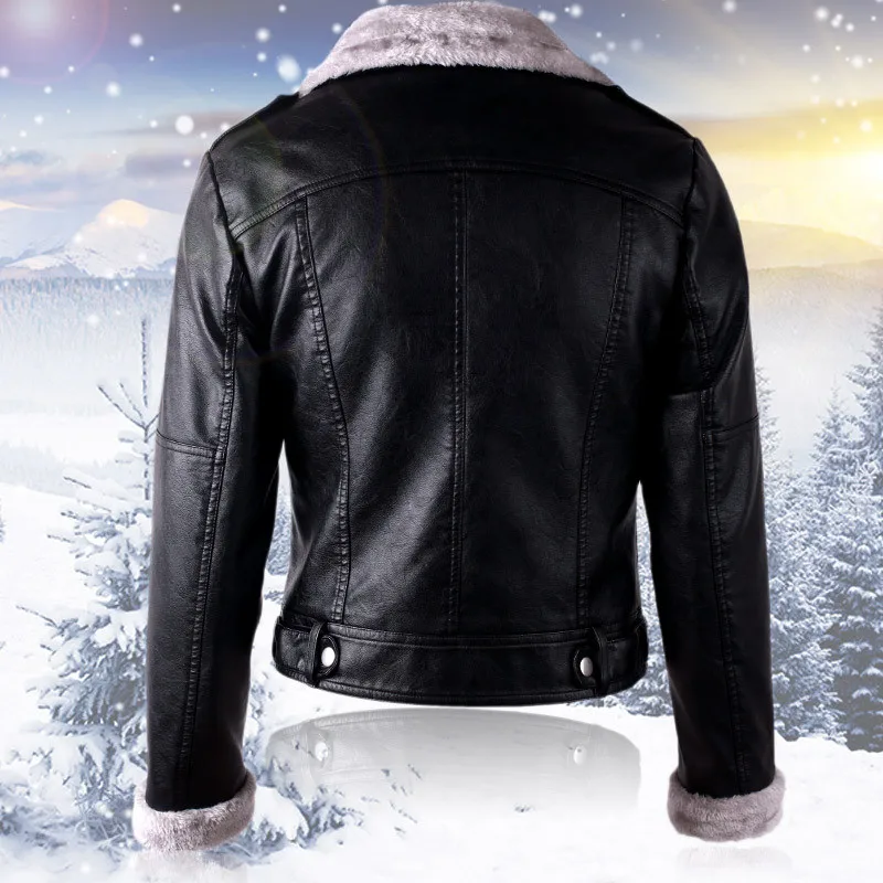 Aelegantmis, осенне-зимняя кожаная куртка, Женское пальто из искусственного меха, женская тонкая короткая байкерская куртка, базовая теплая плюшевая верхняя одежда