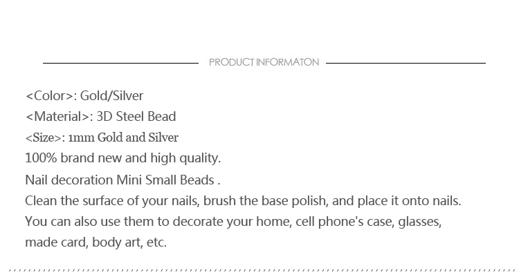 Мини Металлические Стальные Бусины из нержавеющей икры золото серебро 3D шар для дизайна ногтей Советы украшения