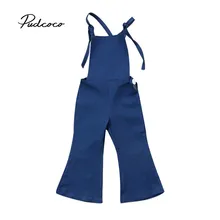 Одежда для маленьких девочек; джинсовые брюки с нагрудником комбинезоны; комбинезон; одежда; От 1 до 6 лет