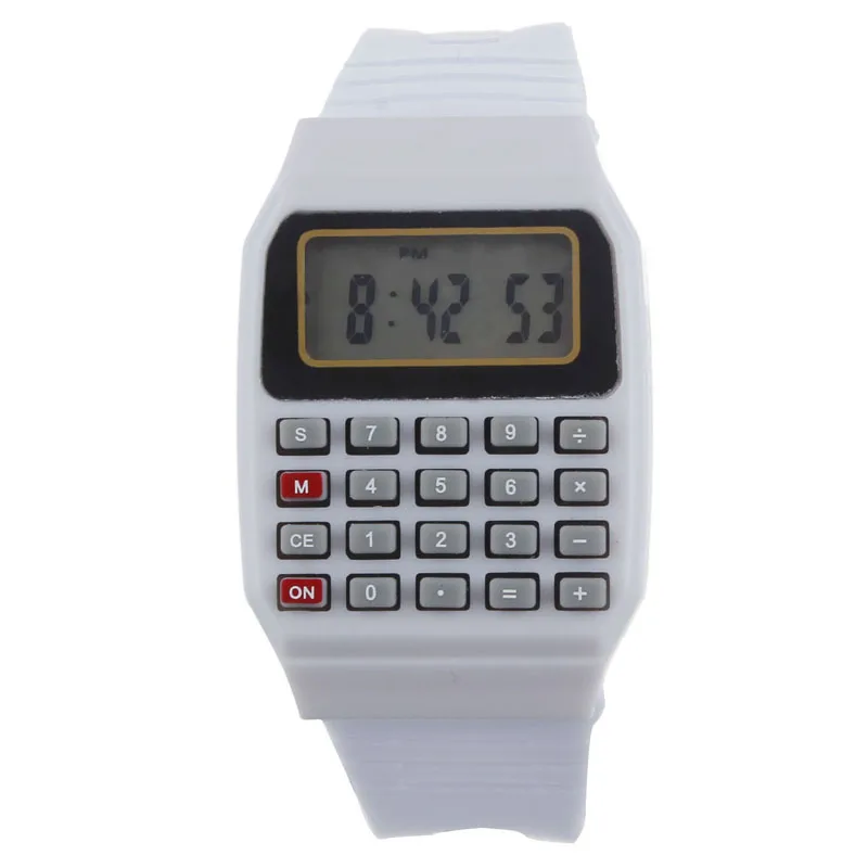 

Aimecor 2018 New Boy Girl Children Silicone Multi-Purpose Date Time Electronic Wrist Calculator Watch Dropshiping