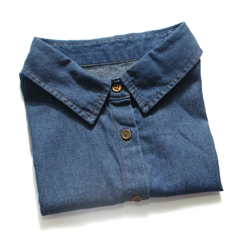 

Vintage Peter pan fake collar Wave Point Pattern Lapel Choker denim shirt fake collar decorative sweater