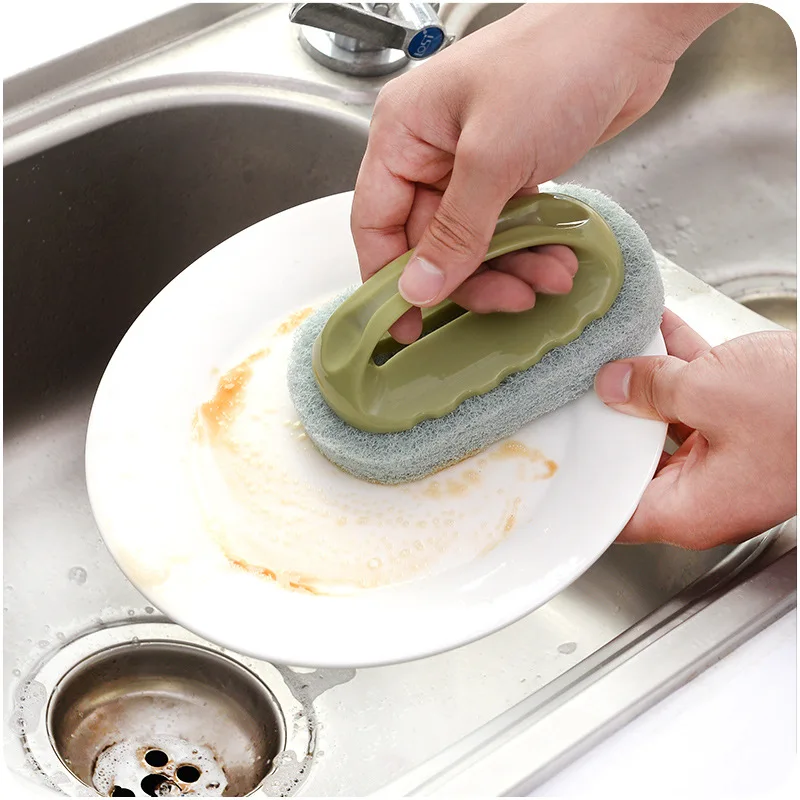 

Cleaning wipes with handle decontamination sponges kitchen dishes brush floor tiles descaling cleaning wipe wholesale