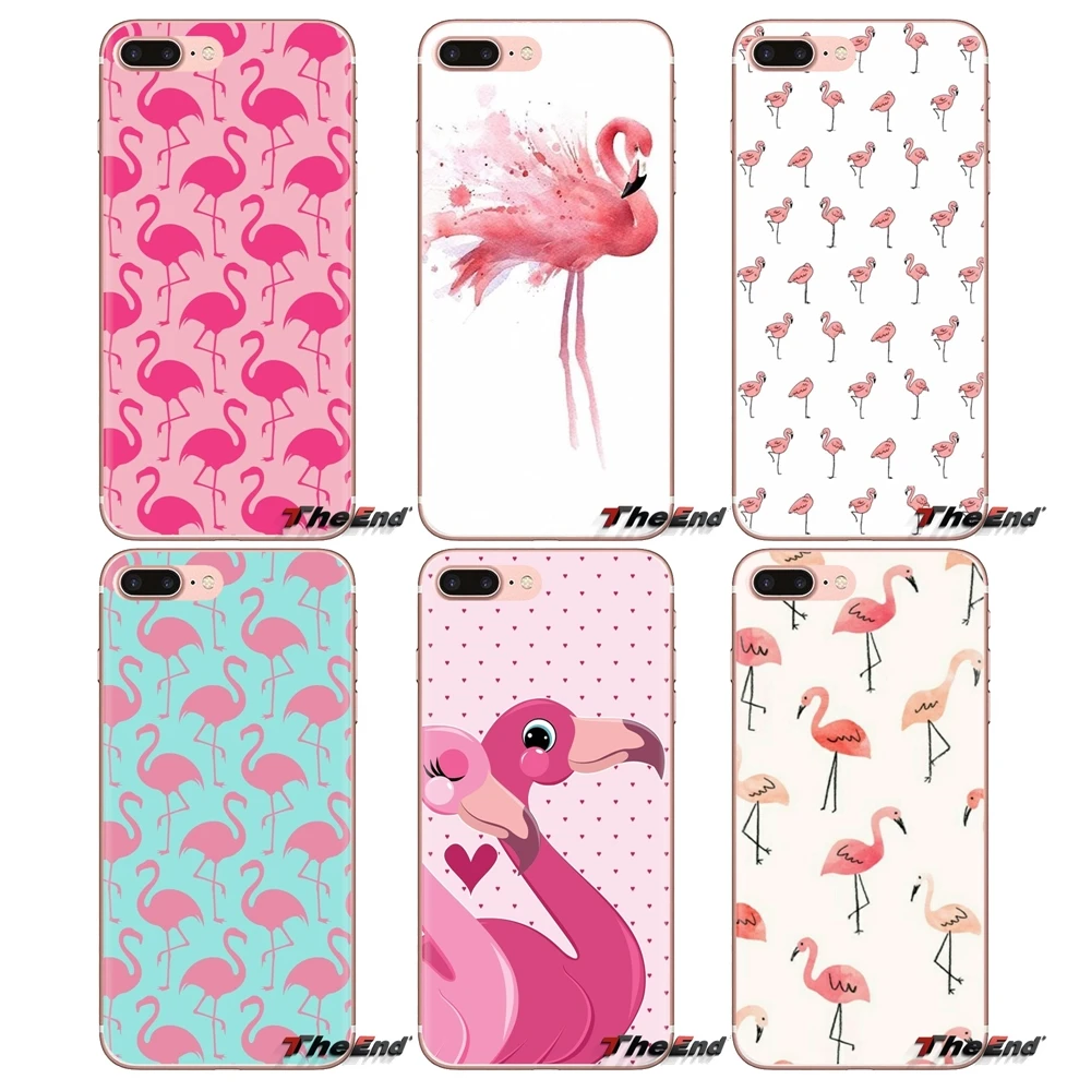 Мягкие прозрачные чехлы для Sony Xperia Z Z1 Z2 Z3 Z5 compact M2 M4 M5 C4 E3 T3 XA Huawei Mate 7 8 Y3II Flamingo Swan Art |