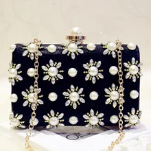 Black Beaded Crystal Evening Bag for Women Female Wedding Clutch Bag Black Bridal Bag Ladies Party Dinner Box Day Clutch Purse women luxury rhinestone clutch evening handbag ladies crystal wedding purses dinner party bag fashion flower purse smyzh e0284