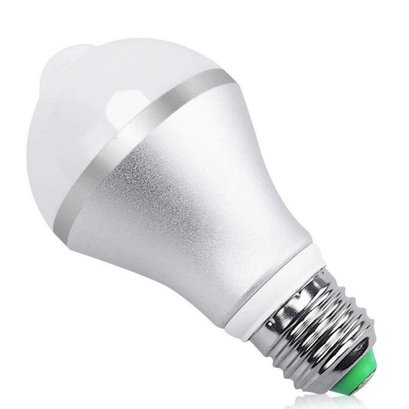 Положительный белый свет 9 Вт E27 18LED инфракрасный интеллигентая(ый) тела лампочка с сенсорным управлением украшение на празднование Хэллоуина