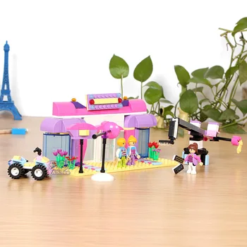 

2015 Hot Sale Fashion life girls princess Taking Photos Building Blocks Brick Model Figure Christmas Xmas Child Gift Intelligent