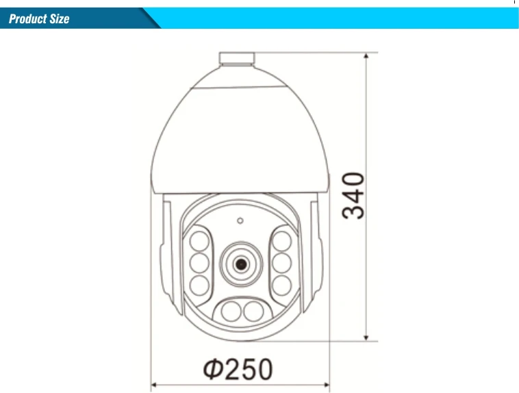 high speed dome camera h.265
