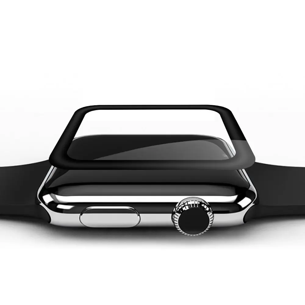 3D изогнутое полное покрытие из закаленного стекла для Apple Watch 3 2 1 4 38 мм 42 мм 40 мм 44 мм Защитная пленка для экрана