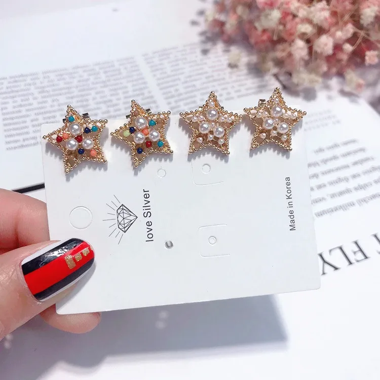 sweet star clip earring Hypoallergenic fadeless fashion jewelry earrings for women girl gift