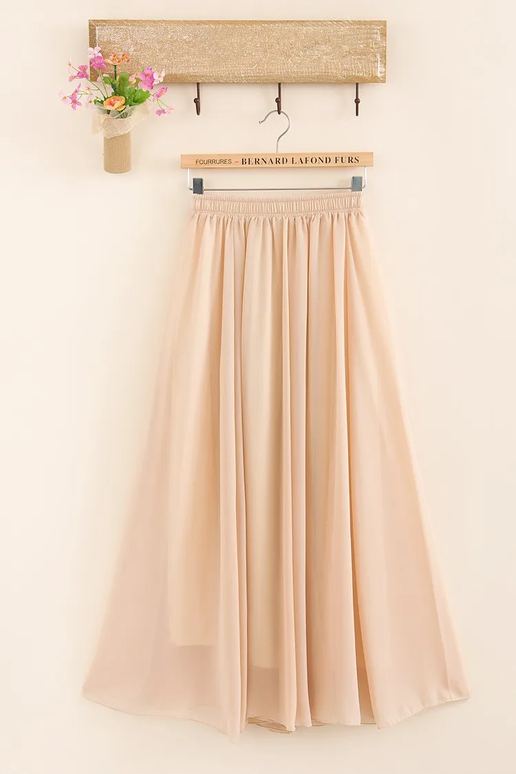 Размера плюс элегантная длинная юбка стильные юбки женская плиссированная Тюлевая юбка макси пляжная Бохо летняя юбка макси Jupe Femme