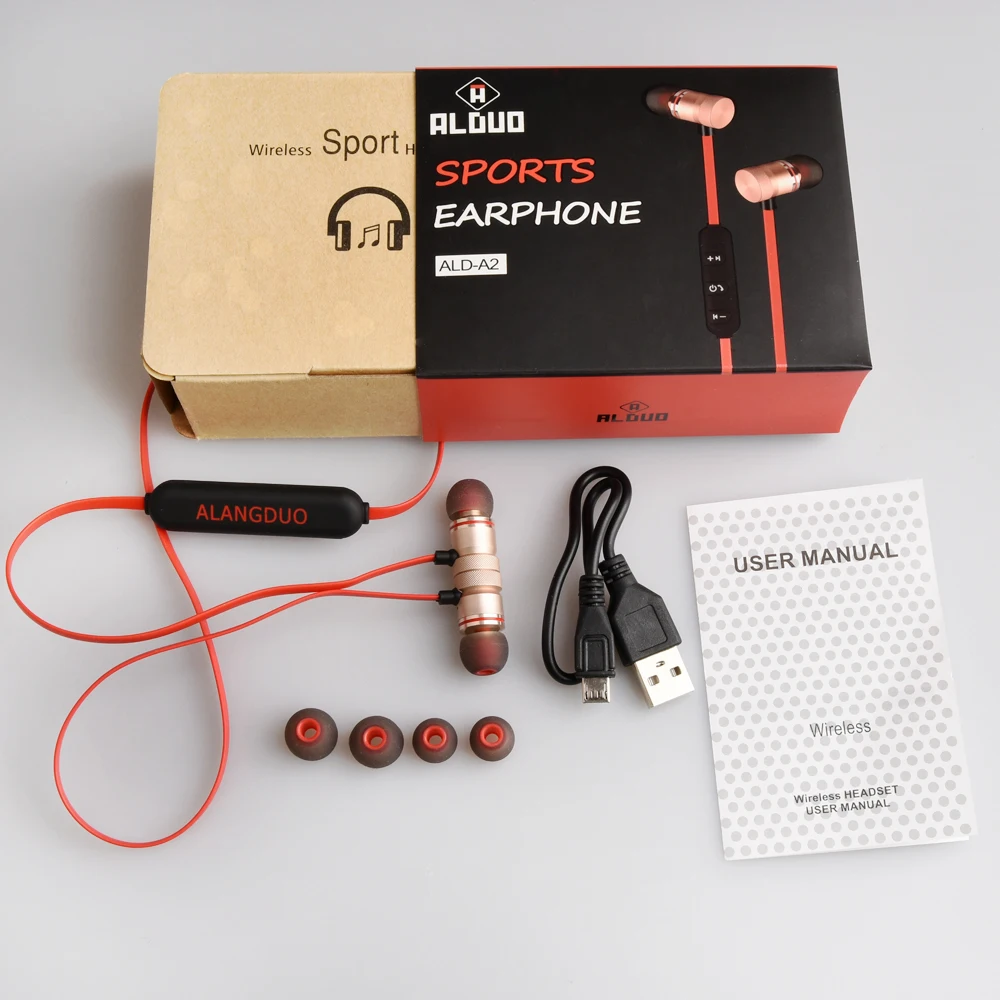 Беспроводные наушники Bluetooth Металлические магнитные HIFI для стереонаушников