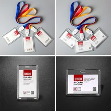 Новая рабочая кличка держатель карты выдвижная катушка значок шнур держатель акриловый Idcard Обложка офисные школьные принадлежности без шнура