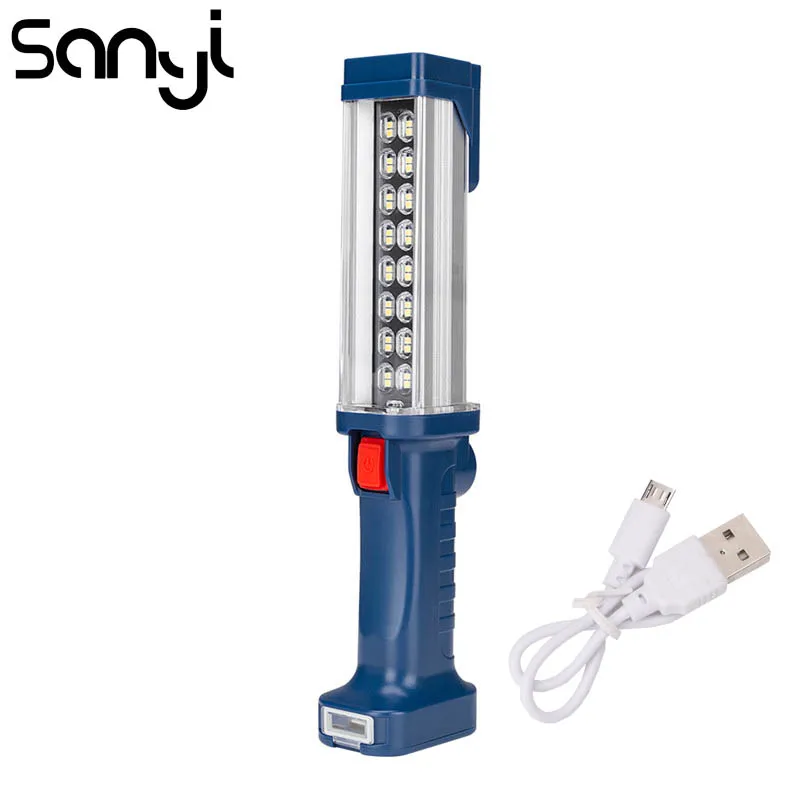 SANYI 3800LM Кемпинг освещение Магнит USB Перезаряжаемый встроенный аккумулятор фонарик Фонарь Linterna свет портативный фонарь