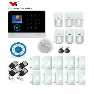 Yobang Security Russian Spanish voice wifi GSM Wireless font b Alarm b font System APP control